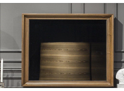Spiegel Luxe wandspiegels in moderne stijl met bruin frame.