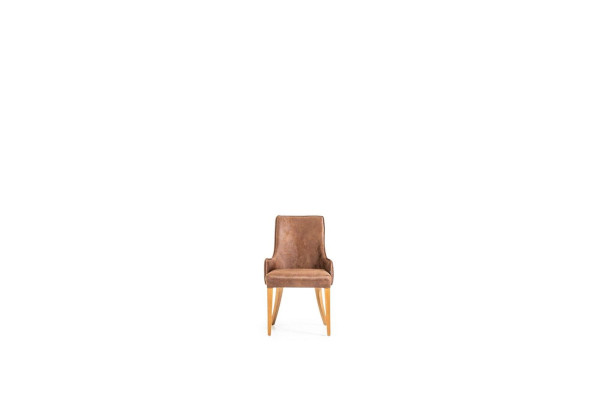 Luxe fauteuil gestoffeerde stoelen loft design meubels bruine keuken leren stoel