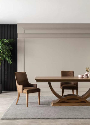 Luxe fauteuil beklede stoelen loft designmeubels Bruin leren keukenstoel