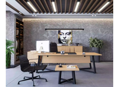 Modern kantoor set Bureau Salontafel Archiefkast Ladenkast 4-delig.
