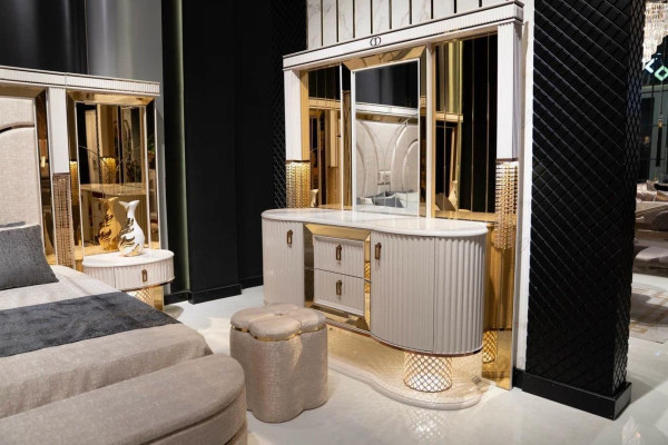 Slaapkamerset Complete bed 2x nachtkastjes Garderobekast Nieuw 7-delig