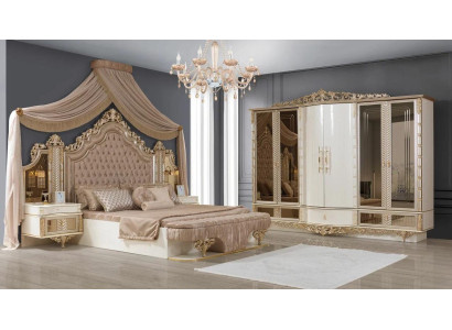 Slaapkamer set Bed 2x Nachtkastjes kledingkast Luxe nieuw 4-delig