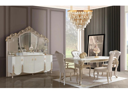 Eetkamerset Eethoek Eettafel met 6 stoelen Moderne 8-delige set