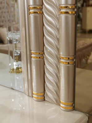 Slaapkamer set Luxe kaptafel met spiegel wit design nieuw 2-delig