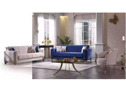 Designer Bankstel 3+3+1 Zitsbank Stof Set Moderne Bekleding