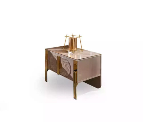 Slaapkamer set Bed 2x Nachtkastjes Bedframe Hotelbed 3-delig