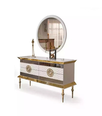Moderne make-uptafel houten dressoir slaapkamer meubels witte console