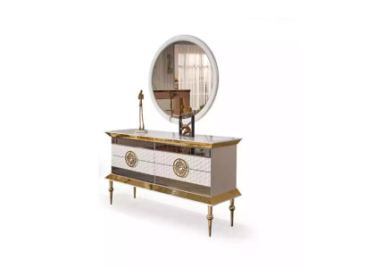 Moderne make-uptafel houten dressoir slaapkamer meubels witte console
