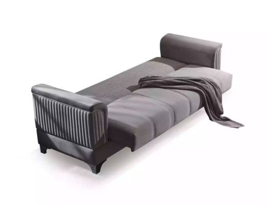 Grijze bank Luxe 3-zits bank Woonkamermeubels Bekleding Bankstellen Banken