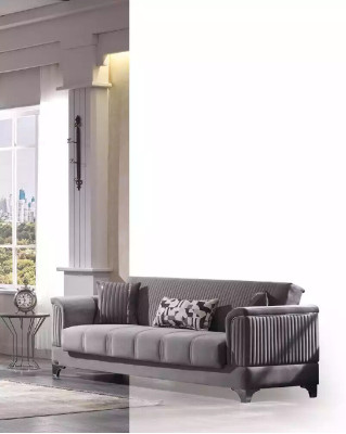 Grijze bank Luxe 3-zits bank Woonkamermeubels Bekleding Bankstellen Banken