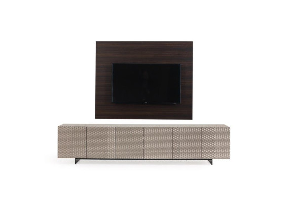 TV muurpaneel bekleding hout Luxe tv woonkamer muur tv meubels