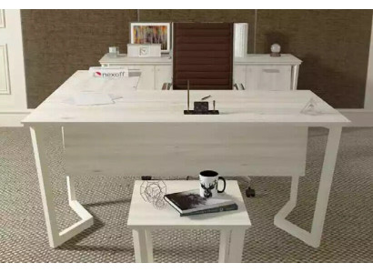Moderne witte bureau Luxe hoektafel Houten meubilair Kantoor Nieuw