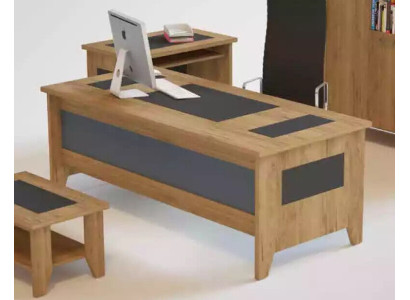Moderne bruine bureau Luxe uitschuifbare meubels Hout kantoor Nieuw