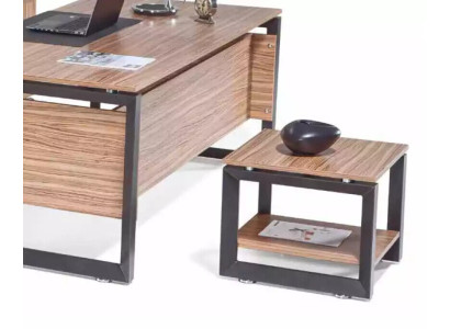 Bruine Vierkante Salontafel Luxe Houten Meubelen Woonkamerontwerp