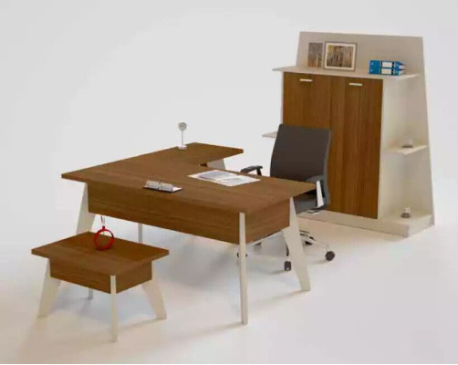 Moderne salontafel Kantoor meubels Rechthoekige bruine houten tafel Tafels