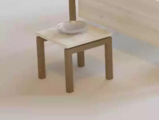 Moderne kleine salontafel Vierkante bijzettafel Ontwerp houten meubels