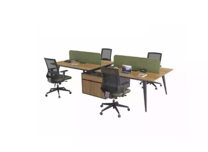 Bureautafel Werktafel Kantoor Groep voor 4 Personen Schrijftafels Schrijfmobilia