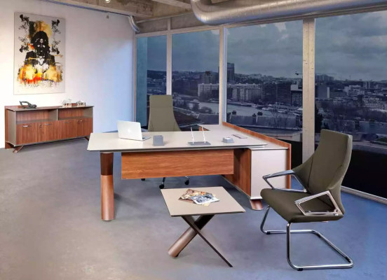 Hoekbureau Kantoorinrichting Kamermeubilair Ontwerp Bureau's Meubels