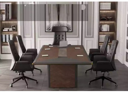 Massief houten vergadertafel, overlegtafel, kantoormeubilair, ontwerptafels