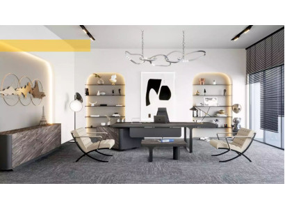 Dressoir Documenten Moderne Ladenkast Kast Hout Kantoor Kast Grijs