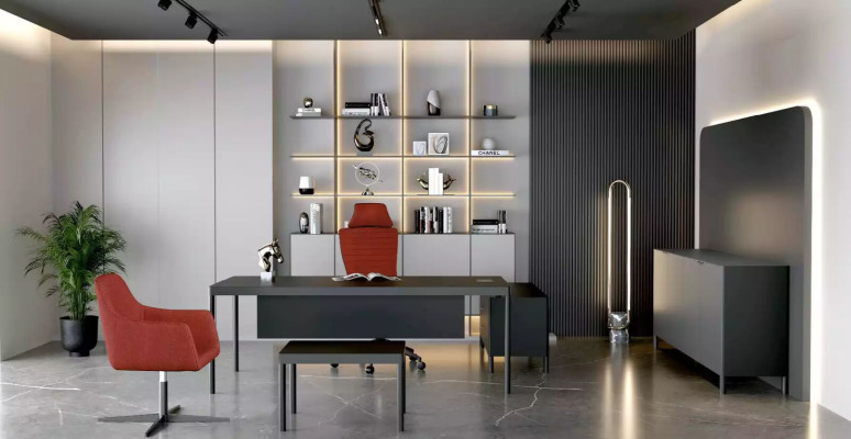 Lang Sideboard kantoorcommode Highboard kantoormeubels kast kantoorontwerp
