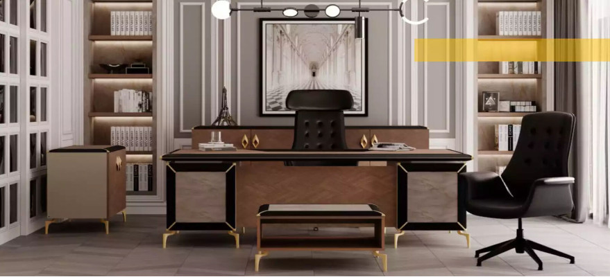Sideboard Moderne kast Dressoir Kantoormeubelen Hout Metaal Meubels Luxe