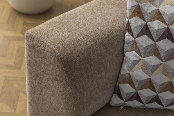 Driepersoonsbank 3-zits stoffen bank gestoffeerde bank Grijs Modern Stof Nieuw