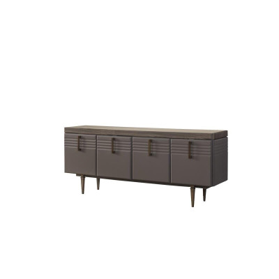 Sideboard dressoir houten kast commode kast hout grijs woonkamer