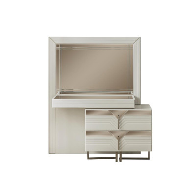 Make-uptafel Kaptafel Console tafel Hout Slaapkamercommode Wit