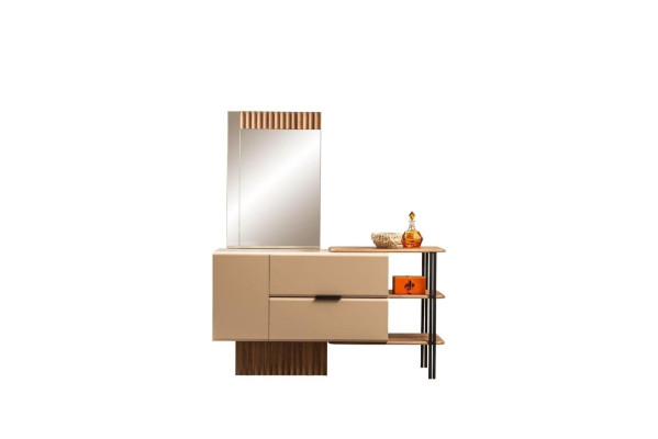 Kaptafel Kaptafel Consolentafel Hout Slaapkamer Beige Modern