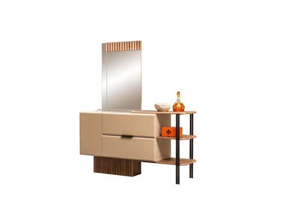 Kaptafel Kaptafel Consolentafel Hout Slaapkamer Beige Modern