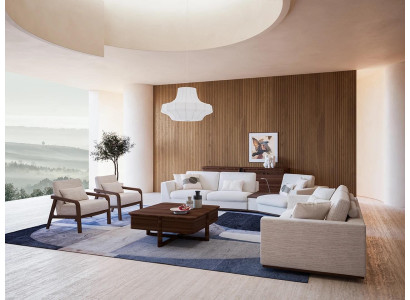Sofaset 4-delig Luxe Complete Gestoffeerde Meubels Bankstellen Bankstellen Design Woonkamer