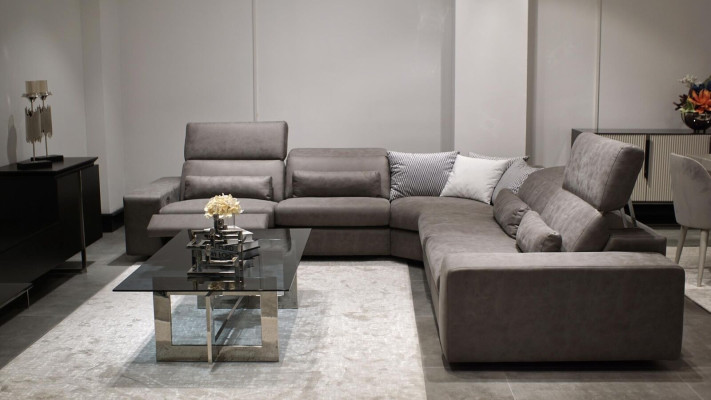 Bank L-vorm Moderne hoekbank Woonkamerset Inrichting Design Salontafel