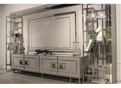 Luxe wandmeubel Modern Design Meubels Hout met Glas Woonkamer meubels