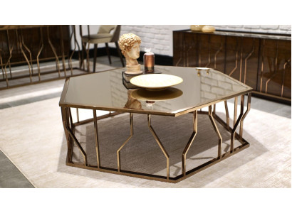Modern salontafel ontwerp inrichting design meubels glazen tafel woonkamer