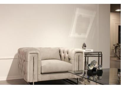 Moderne fauteuil woonkamer Chesterfield meubels stoffering inrichting textiel