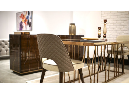 Ontwerpstoel Stoffen bekleding Luxe meubels Eetkamer Modern inrichting