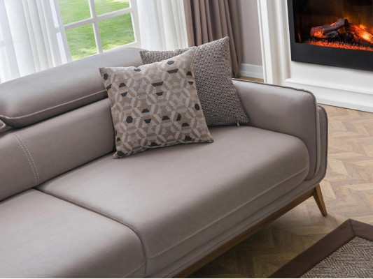 Woonkamer 2x bankstel driezits kunstleer modern fauteuil nieuw design salontafel
