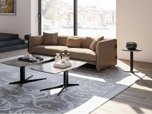 Woonkamer Bank Driezitter Bekleed Meubilair Bank Modern Design Bekleding Textiel
