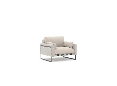 Moderne gestoffeerde stoffen textiel fauteuil luxe gestoffeerde meubels ontwerper woonkamer