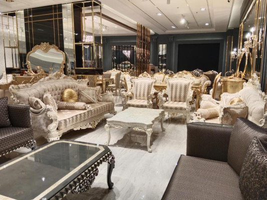 Designer woonkamerset banken Stijlvolle fauteuil Moderne salontafel Bankstel