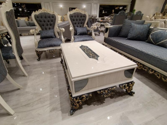 Modern 4-delige woonkamerset Stijlvolle 2x banken Designer fauteuil Nieuw