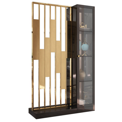 Metalen plank scheidingswand ontwerper luxe planken meubel stijl kast metalen muur nieuw