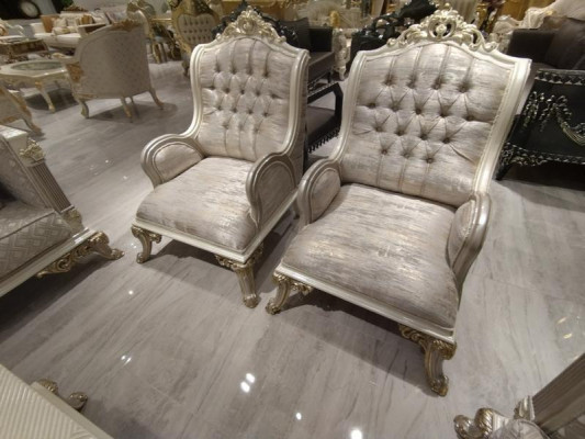 Hoogwaardige woonkamer meubelset 2x bank + fauteuil Exclusieve woonkamerset