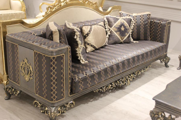 Luxe 3-delige woonkamerset bankstel set 2x bank 3-zits relaxfauteuil