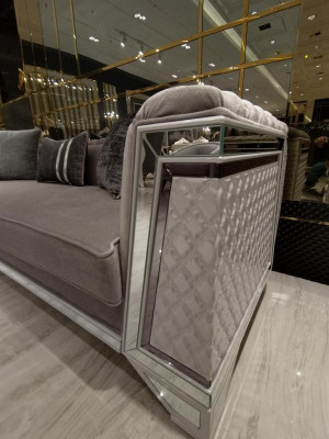 Premium meubel woonkamerset met 3+3+1 zitplaatsen bankstel, 2 banken, fauteuil