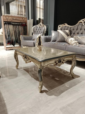 Klassieke bankstel set 3+1+1+salontafel Bank 2x fauteuil Salontafel