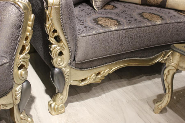Bankstel 3+3 zitter meubel luxe set Bankstel grijs modern set nieuw