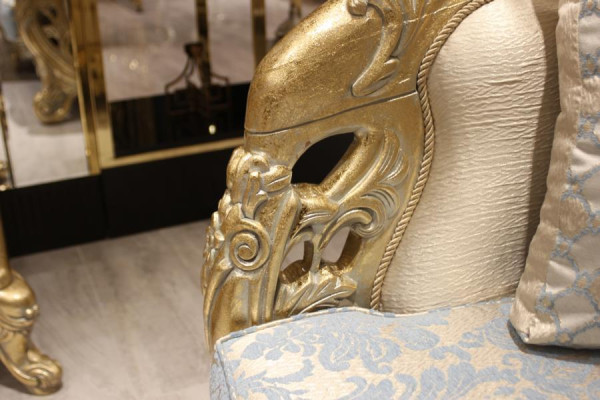 Chesterfield bank 3-zits gestoffeerde bank Klassiek Textiel Hout Nieuw