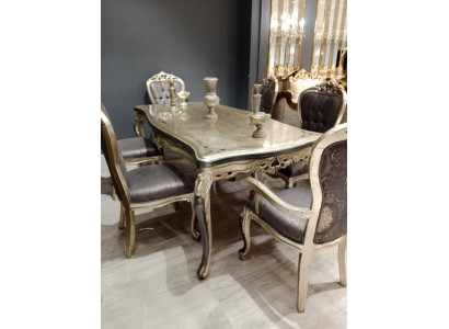 Ontwerper eetkamer meubels Houten eettafel Tafel Goud Ruimte voor 6 personen